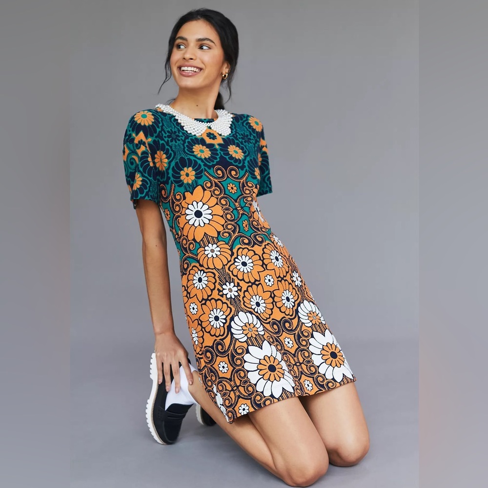 Maeve Floral Shift Mini Dress NWT Anthropologie XS